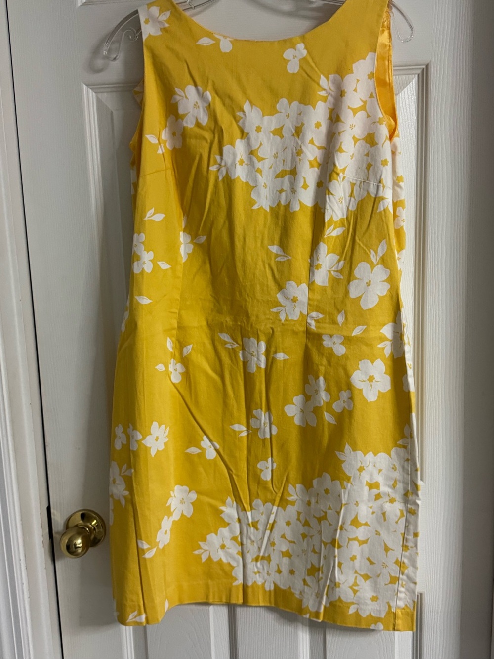 Studio I Yellow Shift Dress with Subtle Sheen
